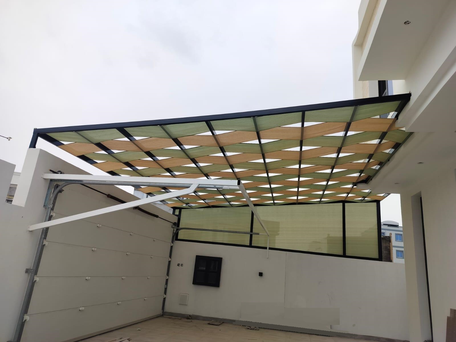 Steel Pergola Garage - Covered Parking Structure